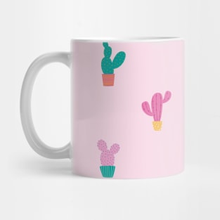 Pink Cactus Pattern Mug